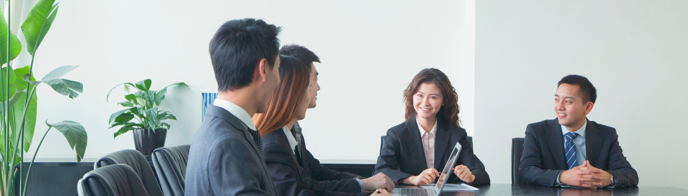 Business people having meeting